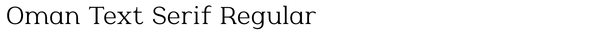Oman Text Serif Regular image